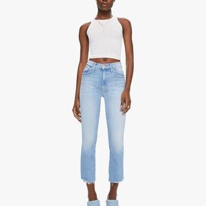 MOTHER Lil Insider Crop Step Fray Jeans in Limited Edition